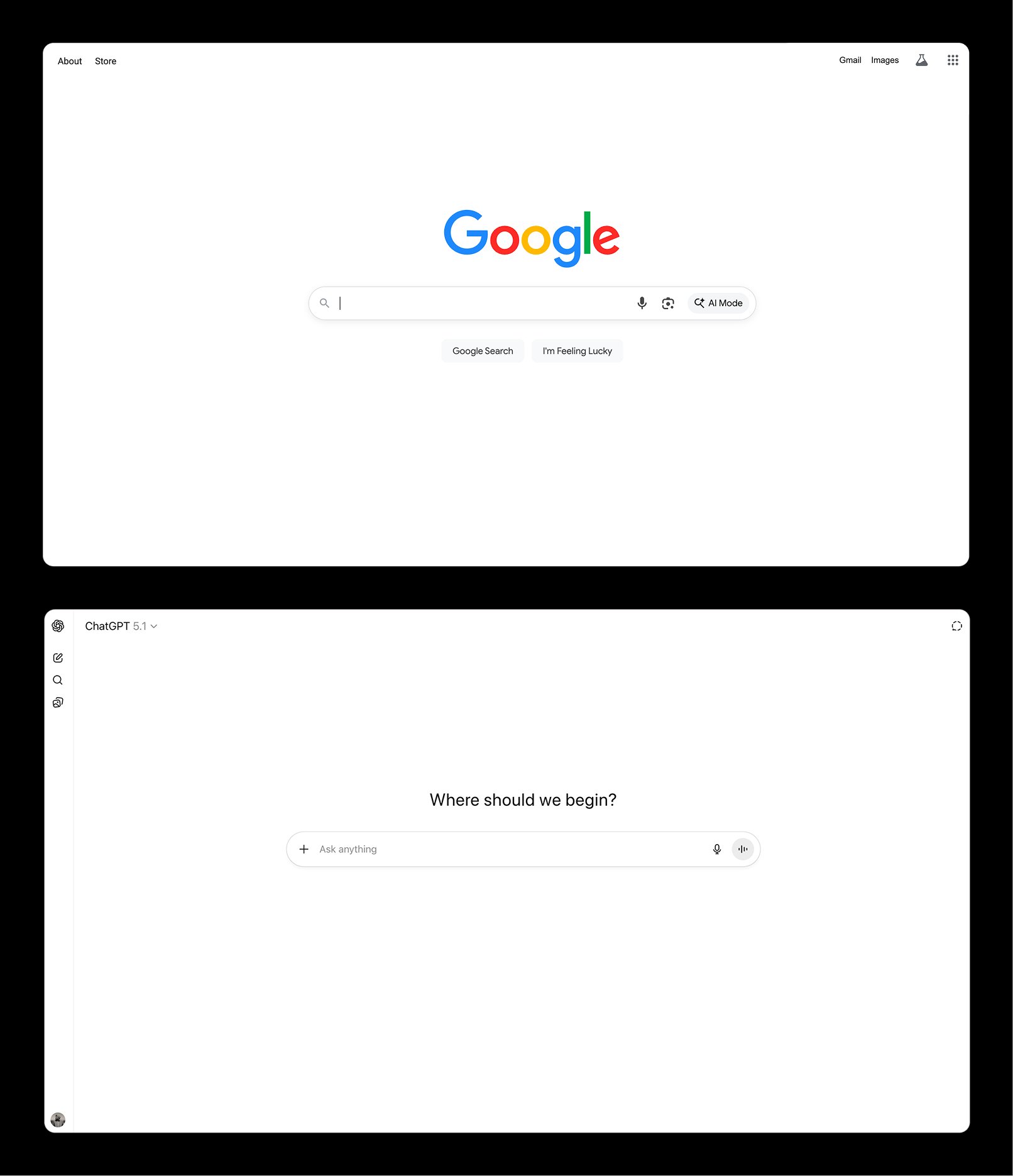 The most popular form of AI today look like Google search of the past.